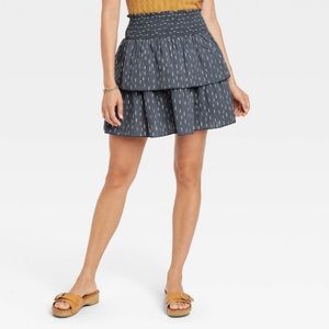 Target Universal Thread Tiered Mini Ruffle Skirt size M